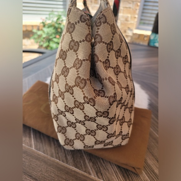 GUCCI Beige Web Tote Bag - Picture 5 of 16